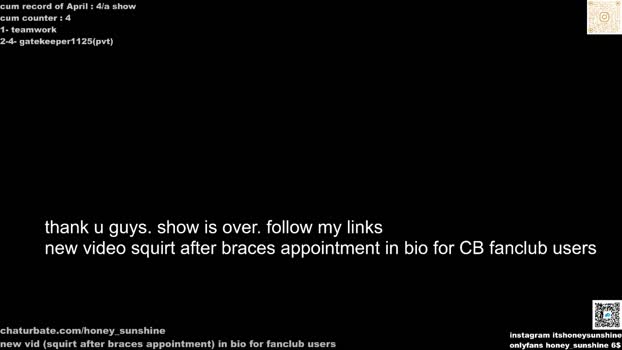 honey_sunshine Chaturbate 13-04-2024 Females