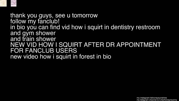 honey_sunshine Chaturbate 28-08-2024 Females