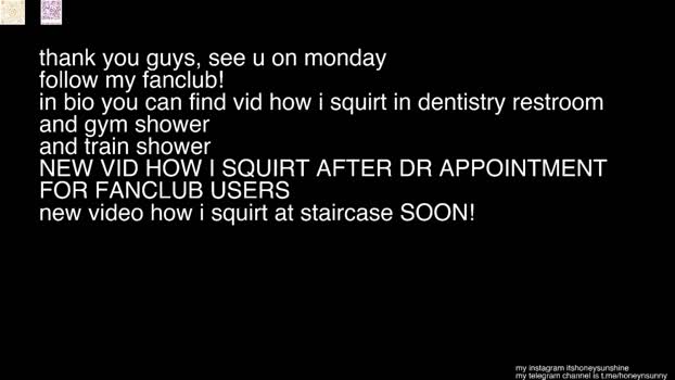 honey_sunshine Chaturbate 31-08-2024 Females