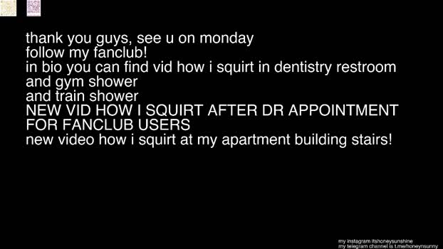 honey_sunshine Chaturbate 13-09-2024 Females