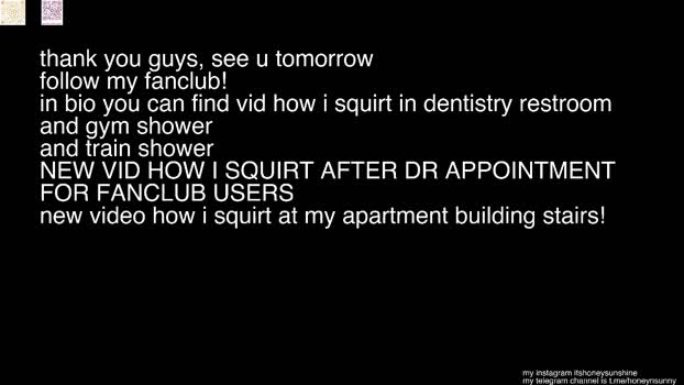 honey_sunshine Chaturbate 26-09-2024 Females