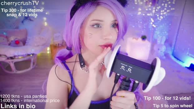 cherrycrush kissing Webcam SHOW @ Chaturbate 09-01-2025