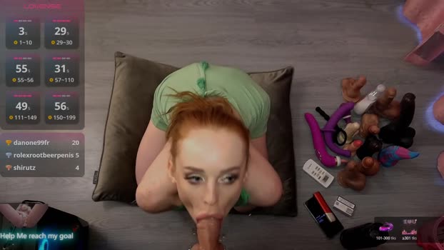 redhead_shark oral Webcam SHOW @ Chaturbate 23-05-2025
