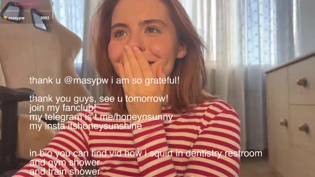 honey_sunshine blowjob Webcam SHOW @ Chaturbate 04-07-2025