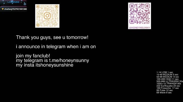 honey_sunshine horny Webcam SHOW @ Chaturbate 16-11-2025