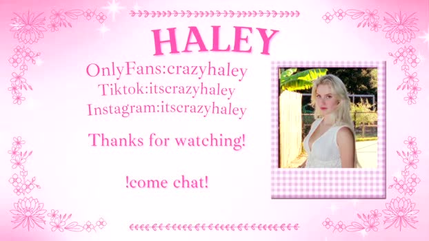 haleycrazy Nude Webcam SHOW @ Chaturbate 19-11-2025