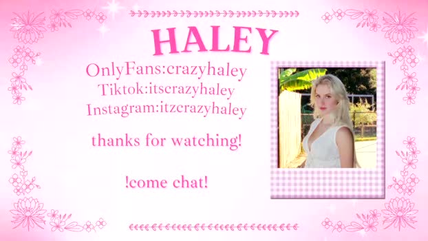 haleycrazy lick Webcam SHOW @ Chaturbate 01-12-2025