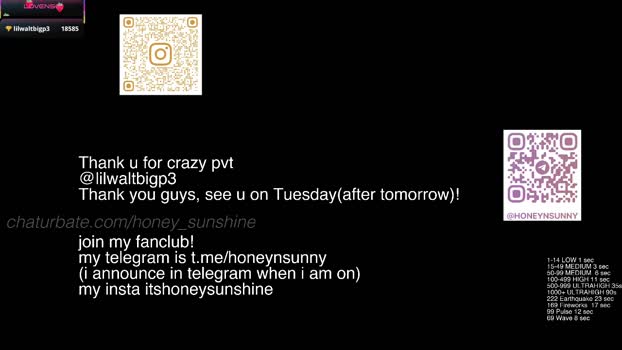 honey_sunshine Naked Webcam SHOW @ Chaturbate 04-01-2026