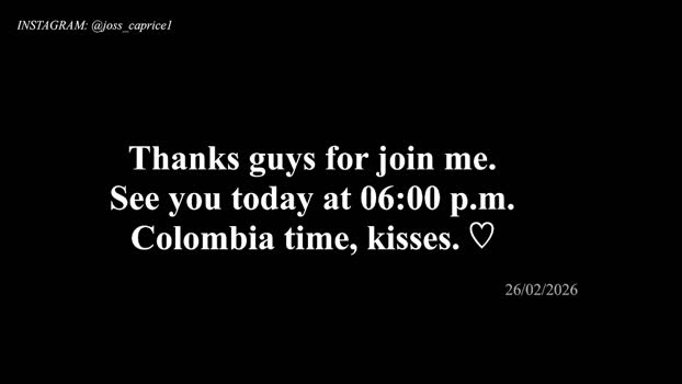 joss_caprice deep Webcam SHOW @ Chaturbate 26-02-2026