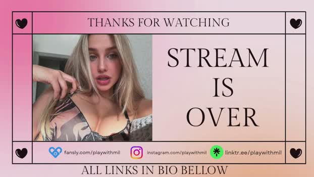 playwithmil fuck Webcam SHOW @ Chaturbate 31-03-2026